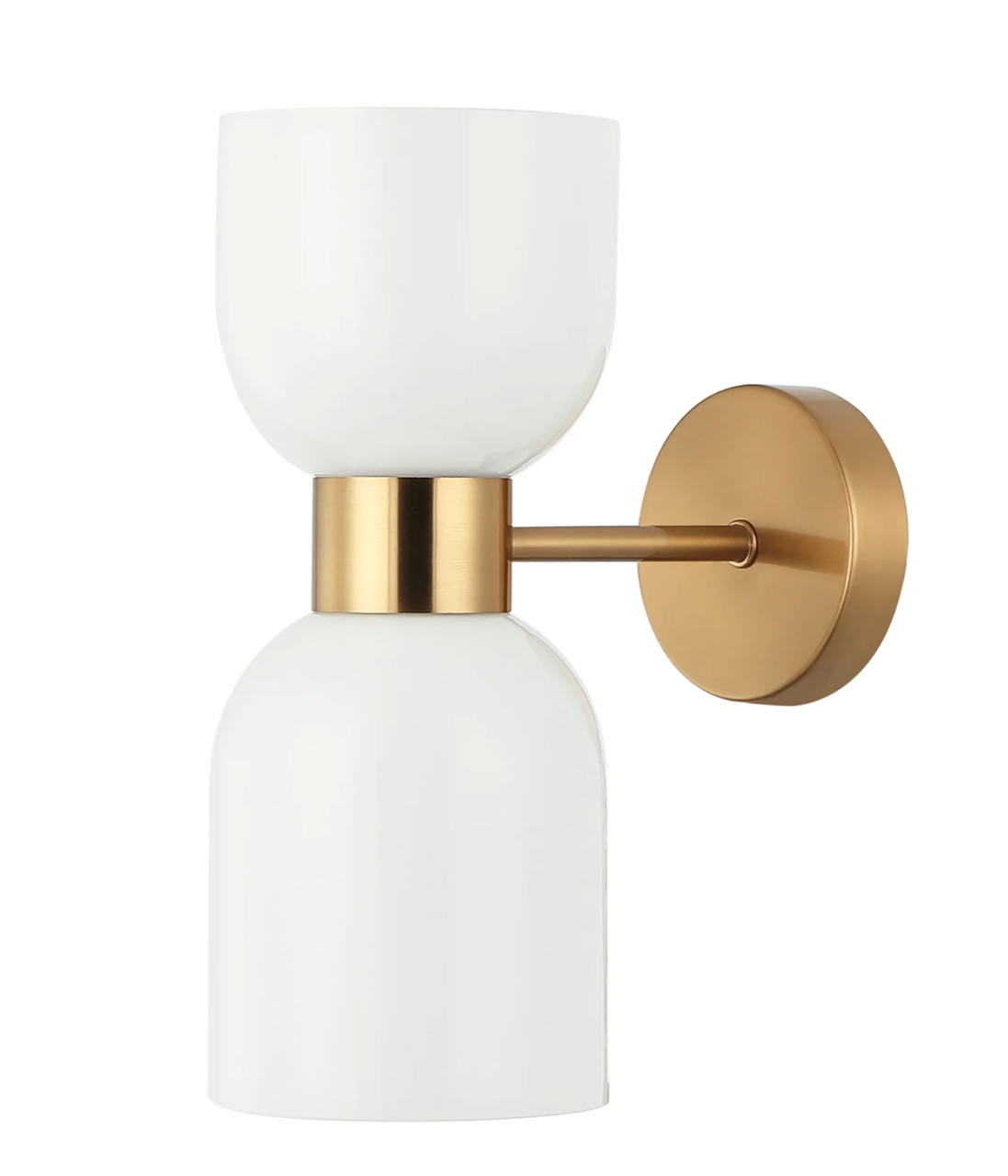 Clessidra Ellipse Glass Wall Light Brass