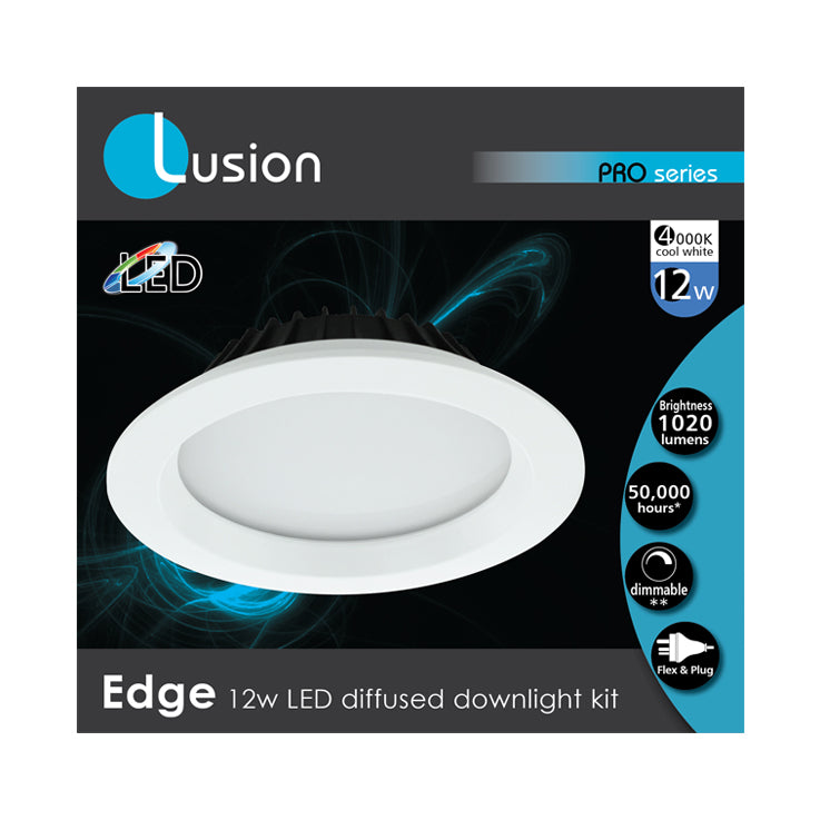 Edge LED diffused indoor downlight kits