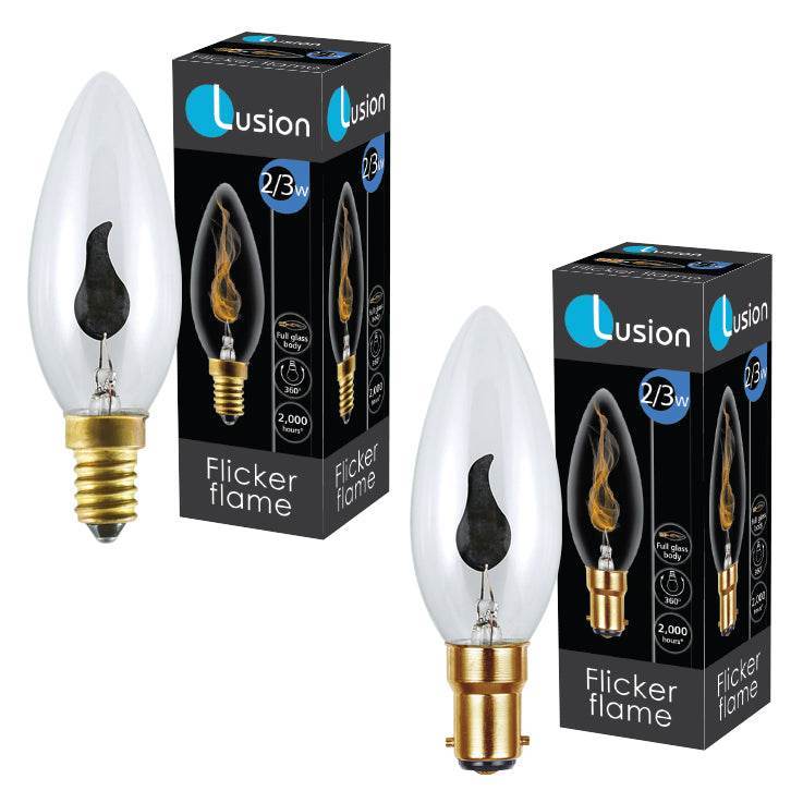 2/3W 250V Flicker Flame - ONE STOP LIGHTING