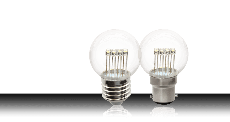 1W LED Fancy Round Glitter Bulb - ONE STOP LIGHTING