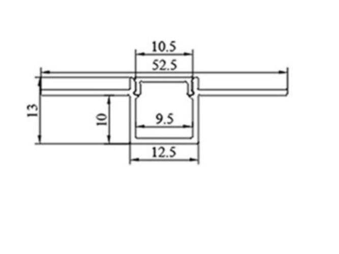5213AL - PLASTER RECESSED PROFILE (Pack of 10)