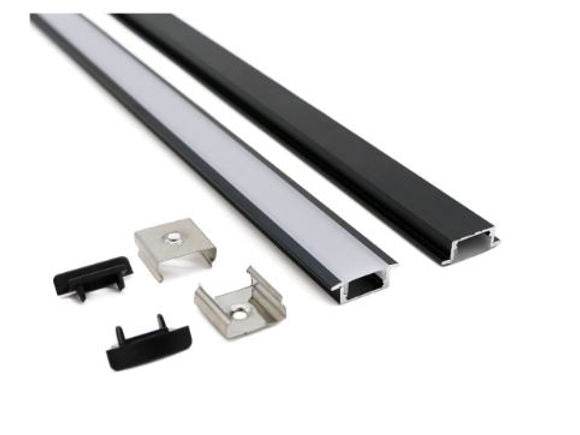 3MTR RECESSED PROFILE Black (Pack of 10)