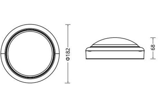 3A Lighting: 15W LED ROUND BUNKER LIGHT