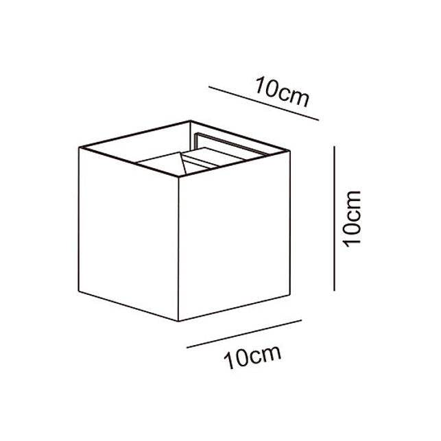 3A Lighting: LED CUBE WALL LIGHT