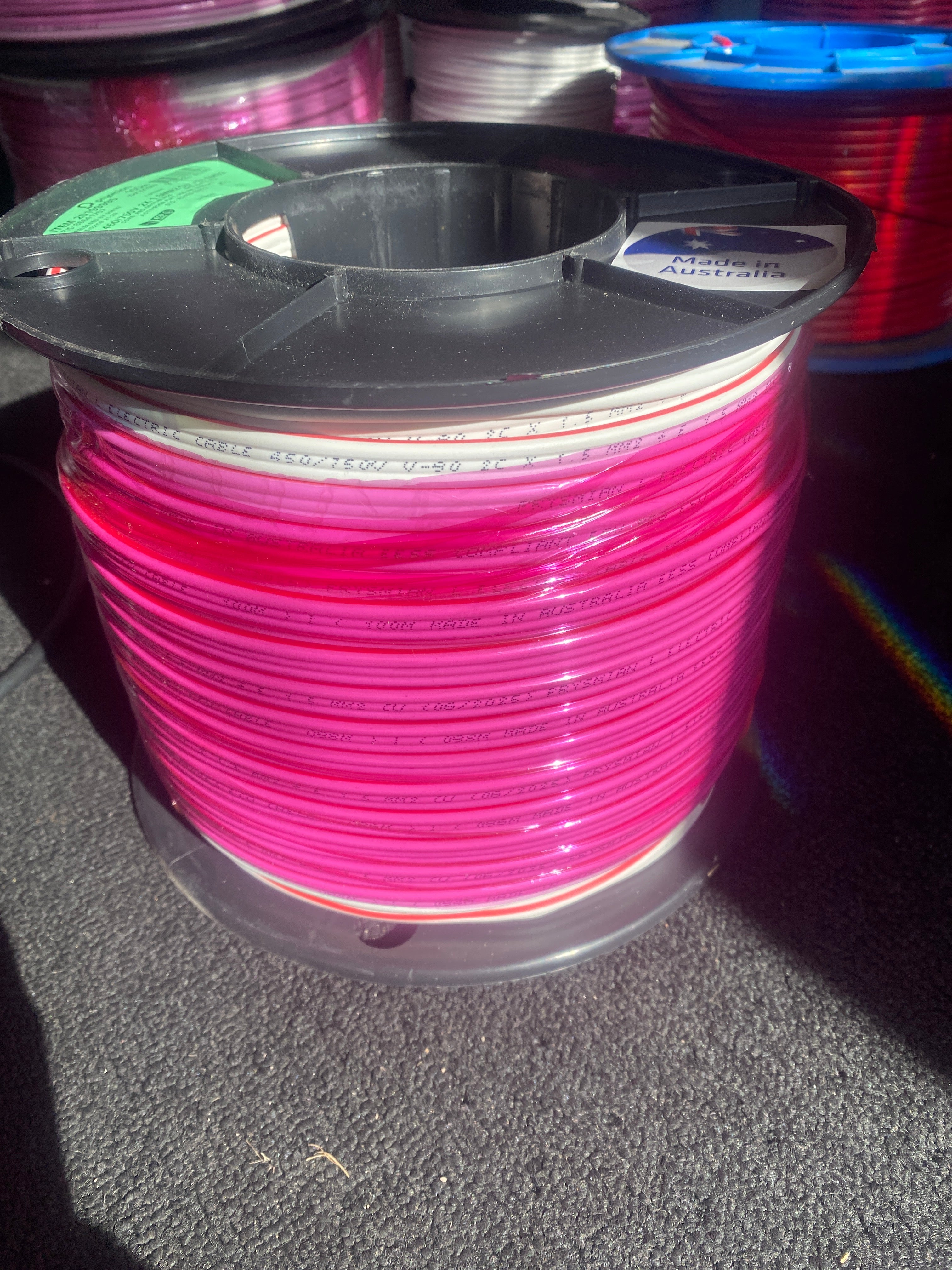 1.5mm cable roll 100m twin and earth Prysmain (Pick up Only) 20199995