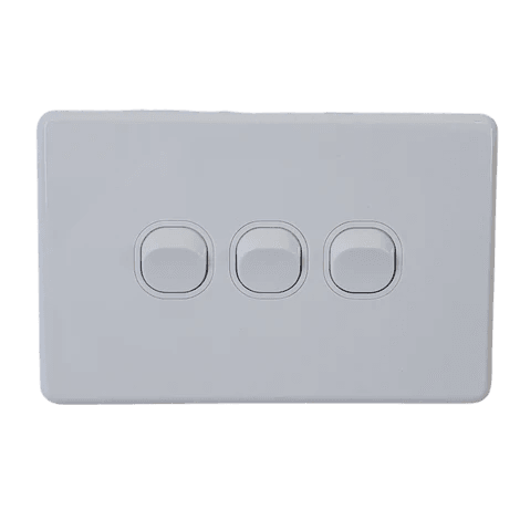 30513NLS 3 Gang Switch 10A Horizontal - ONE STOP LIGHTING