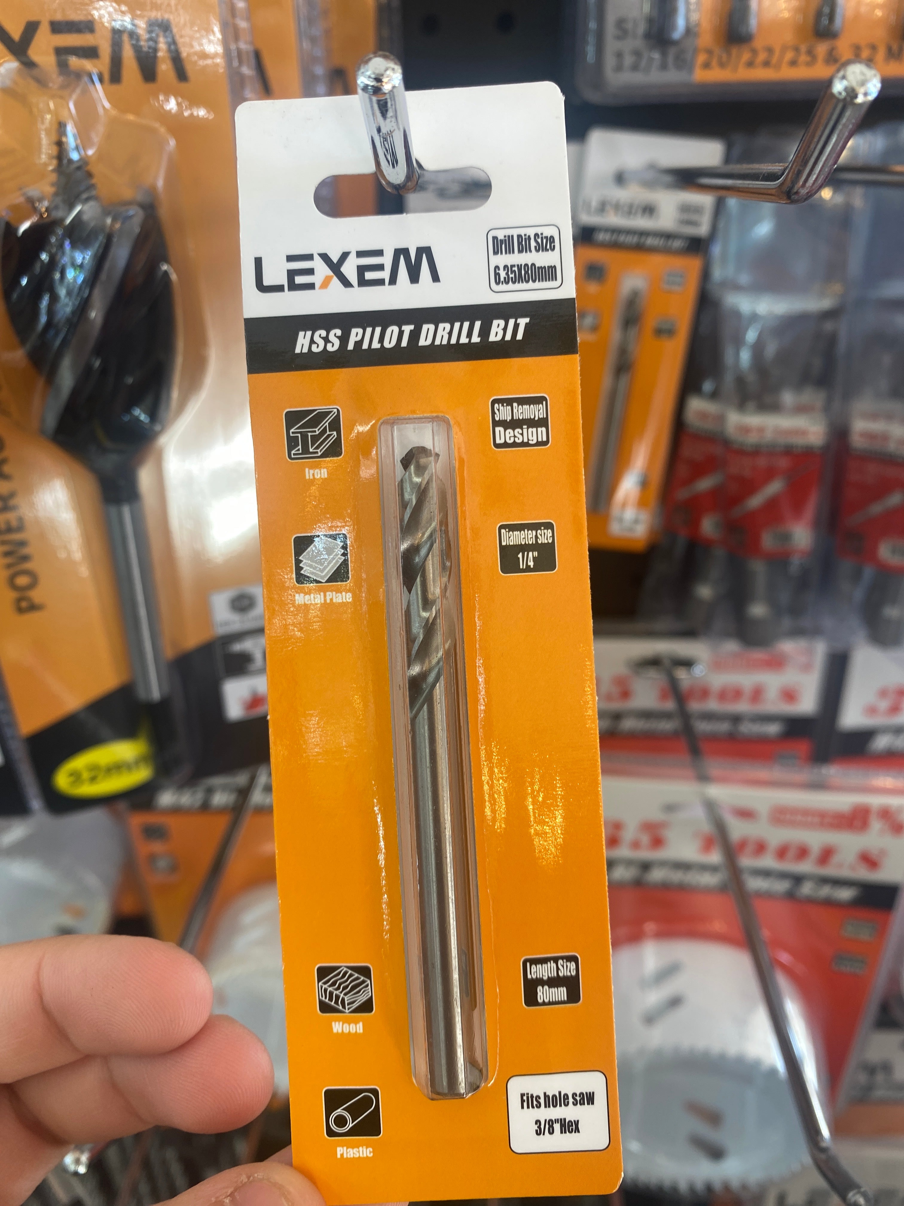 PDB38-HSS PILOT DRILL BIT 3/8