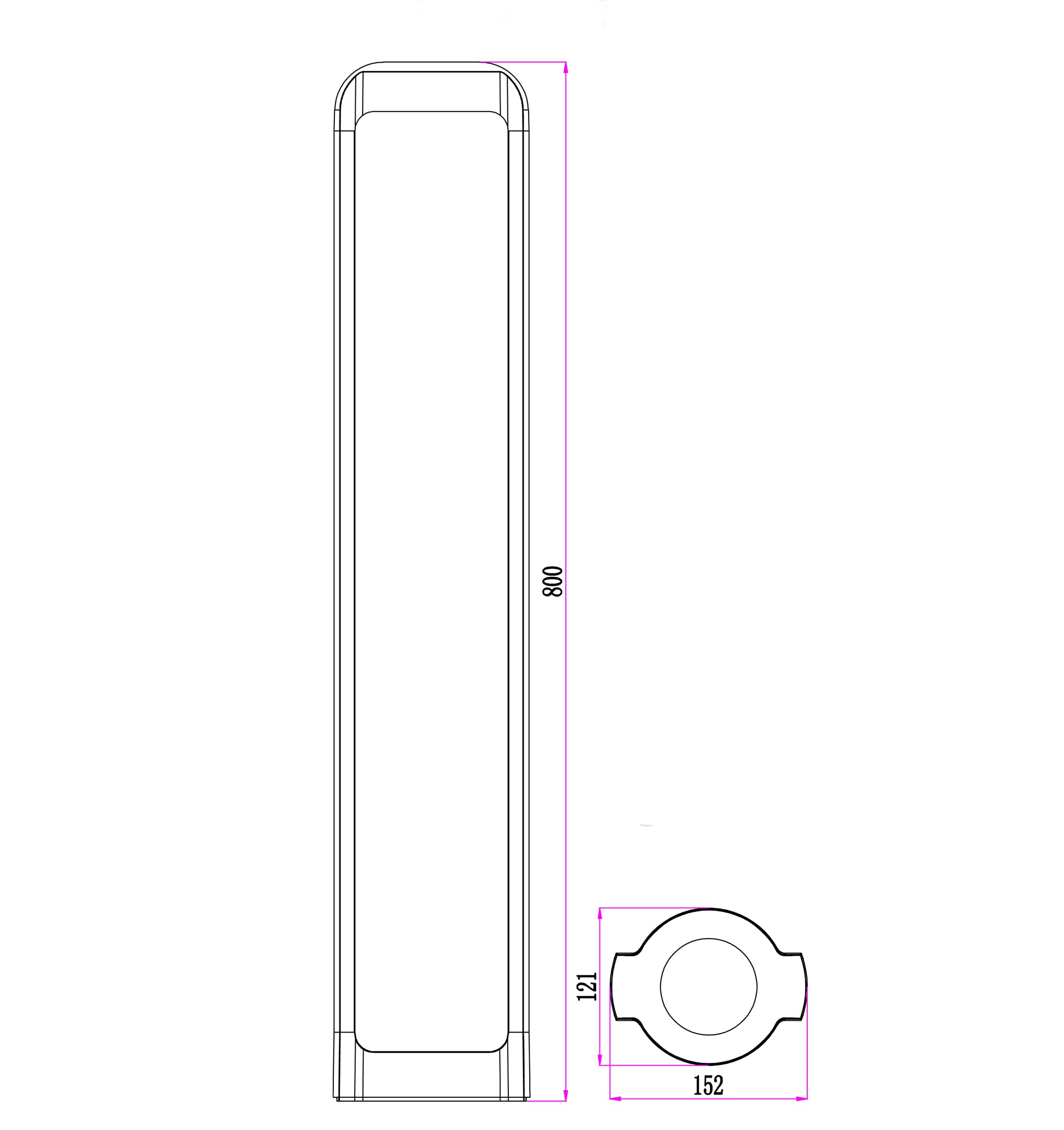 CLA SEKER: LED Surface Mounted Bollard Light SEKER