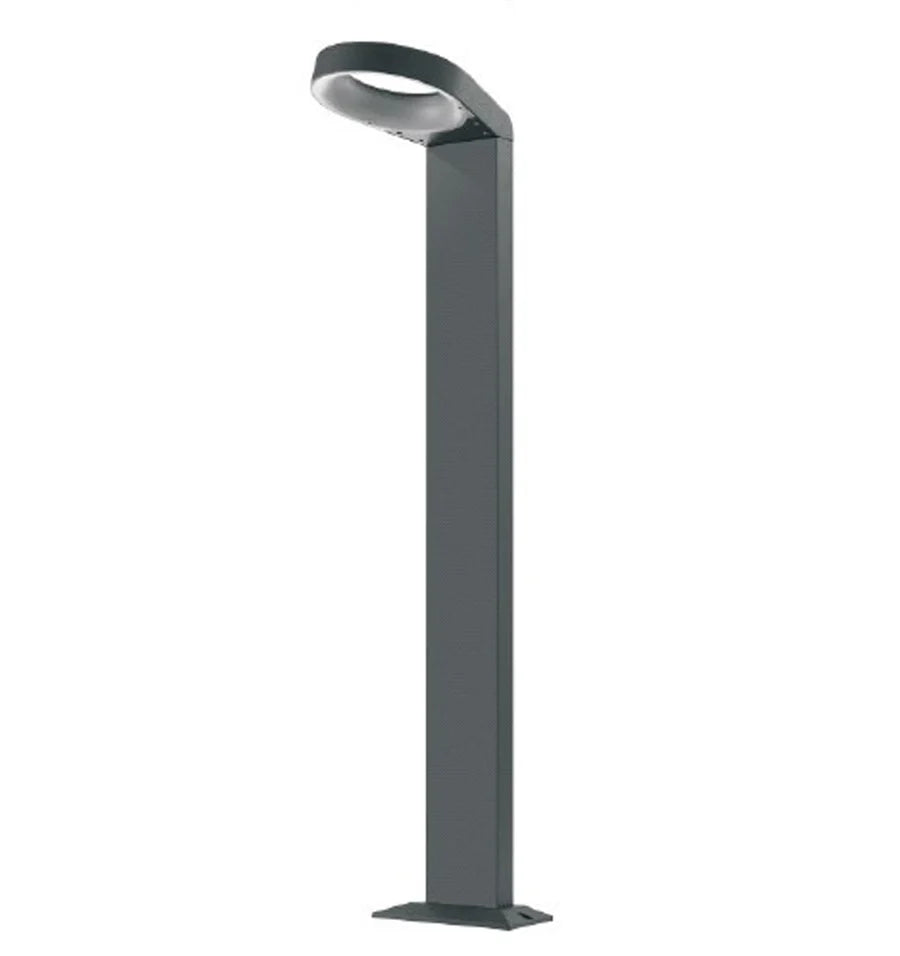 CLA LED Surface Mounted Grey Hoop Bollard Light