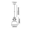 CLA Lighting-Alta Series E27 Pendant