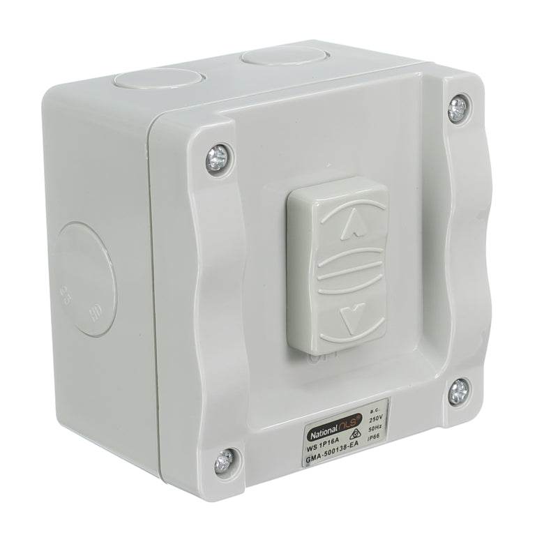 30171NLS | SINGLE WEATHERPROOF SWITCH 16A 250V (IP56 RATED) - ONE STOP LIGHTING