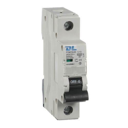 NLS  10,16,20,25,32,40,50,63 AMP SINGLE POLE 6KA CIRCUIT BREAKER | DL