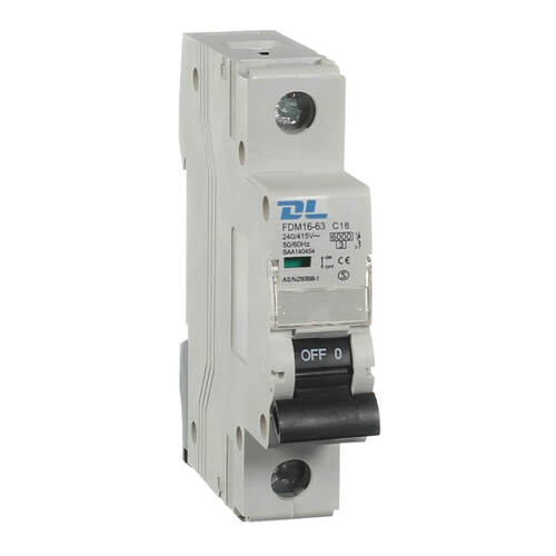 NLS  10,16,20,25,32,40,50,63 AMP SINGLE POLE 6KA CIRCUIT BREAKER | DL