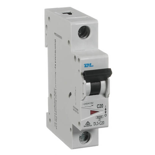 NLS  10,16,20,25,32,40,50,63 AMP SINGLE POLE 6KA CIRCUIT BREAKER | DL