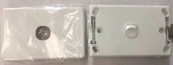 30511NLS Horiztonal Single Gang Light Switch 10Amp 250V - ONE STOP LIGHTING