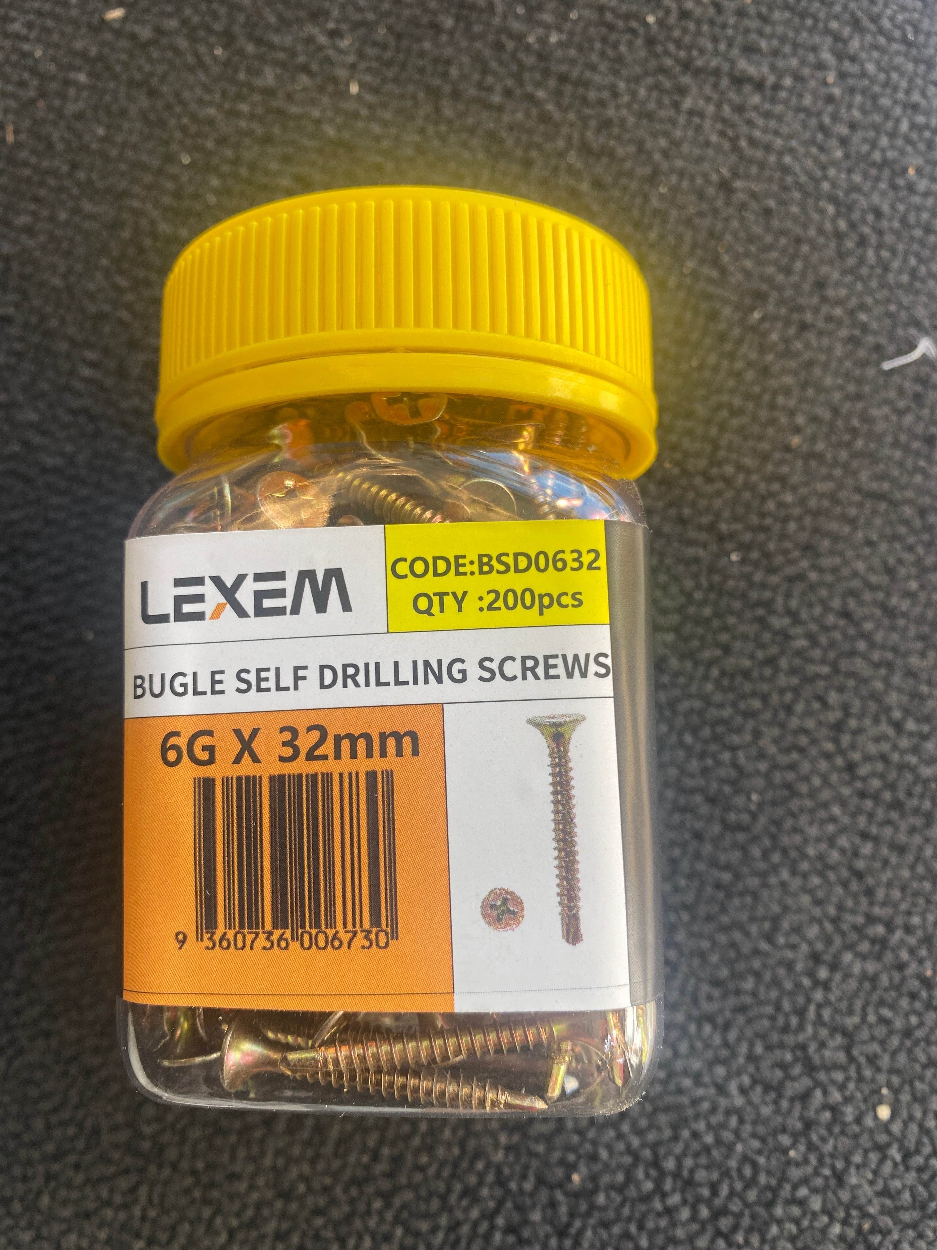 BSD0632-Budge self-drilling screws#6Gx32mm/200pc