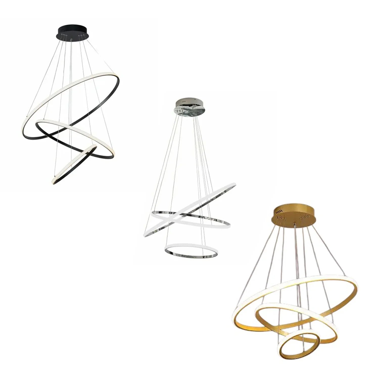QZAO Lightings:Rimmed Three Rings QL-8021/3