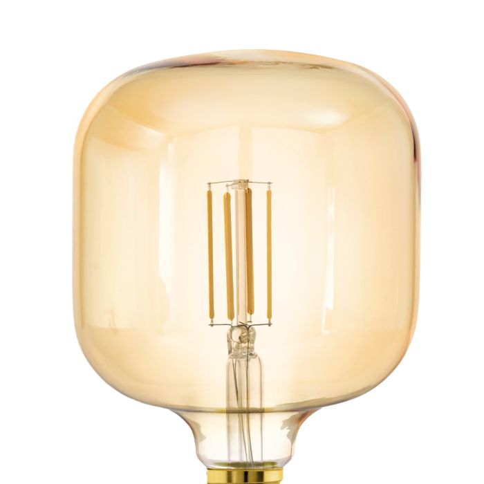 Eglo 4.5W E27 LED T125 Globe Amber