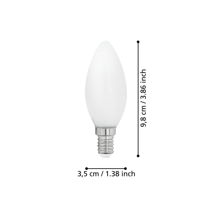 Eglo 4W E14 2700K NON-DIM LED CAND FROST