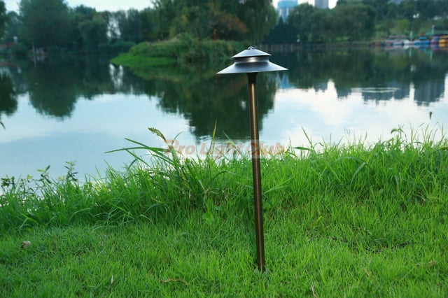 Pro Light Club Brass Two-Tier Path & Area Light PPL2306WB