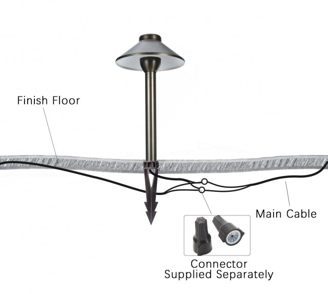 Pro Light Club Brass Path Light PPLB02
