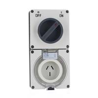 NLS 3 FLAT PIN 20AMP COMBINATION SWITCHED SOCKET IP66