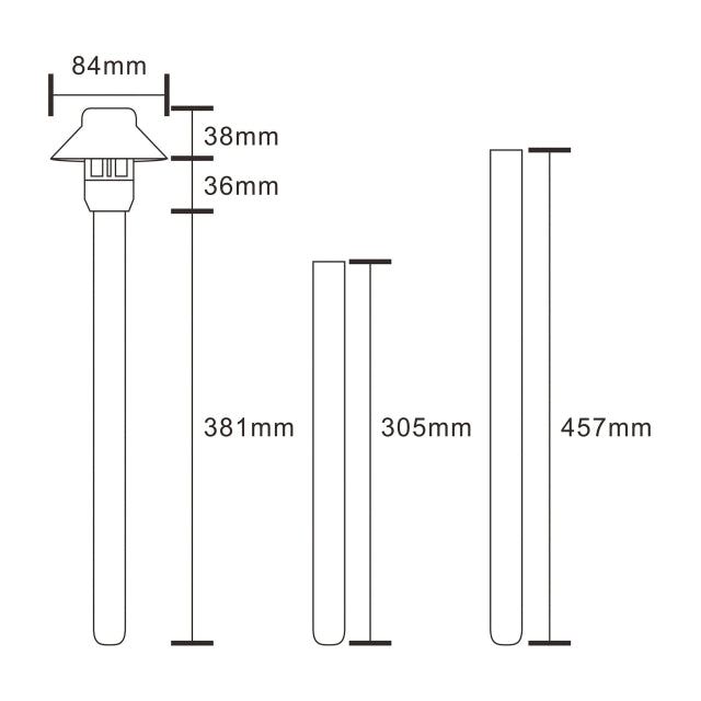 Pro Light Club Aluminum Path Light PPL1301