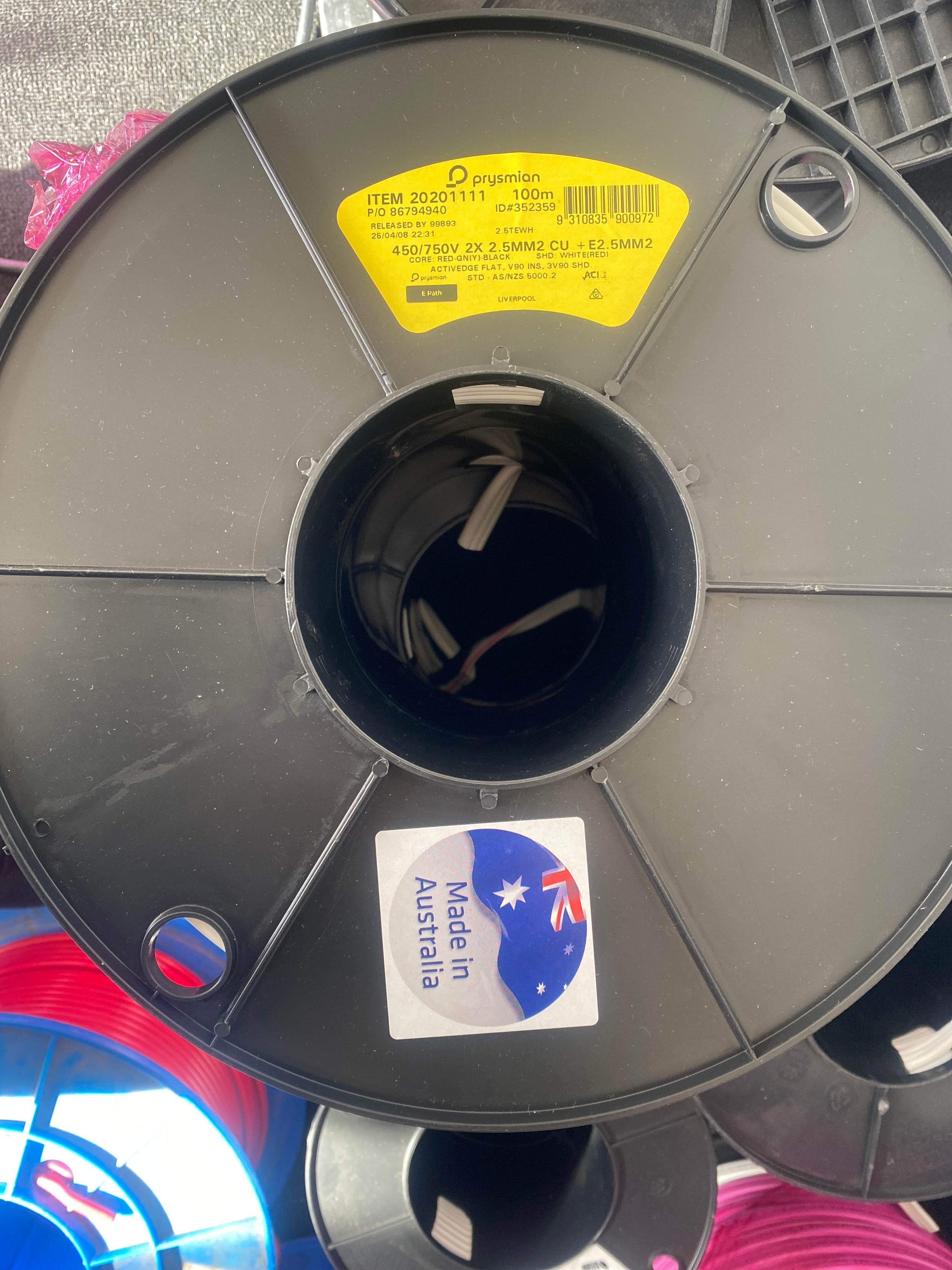 2.5mm cable roll twin and earth 100m (Pick Up Only) - ONE STOP LIGHTING