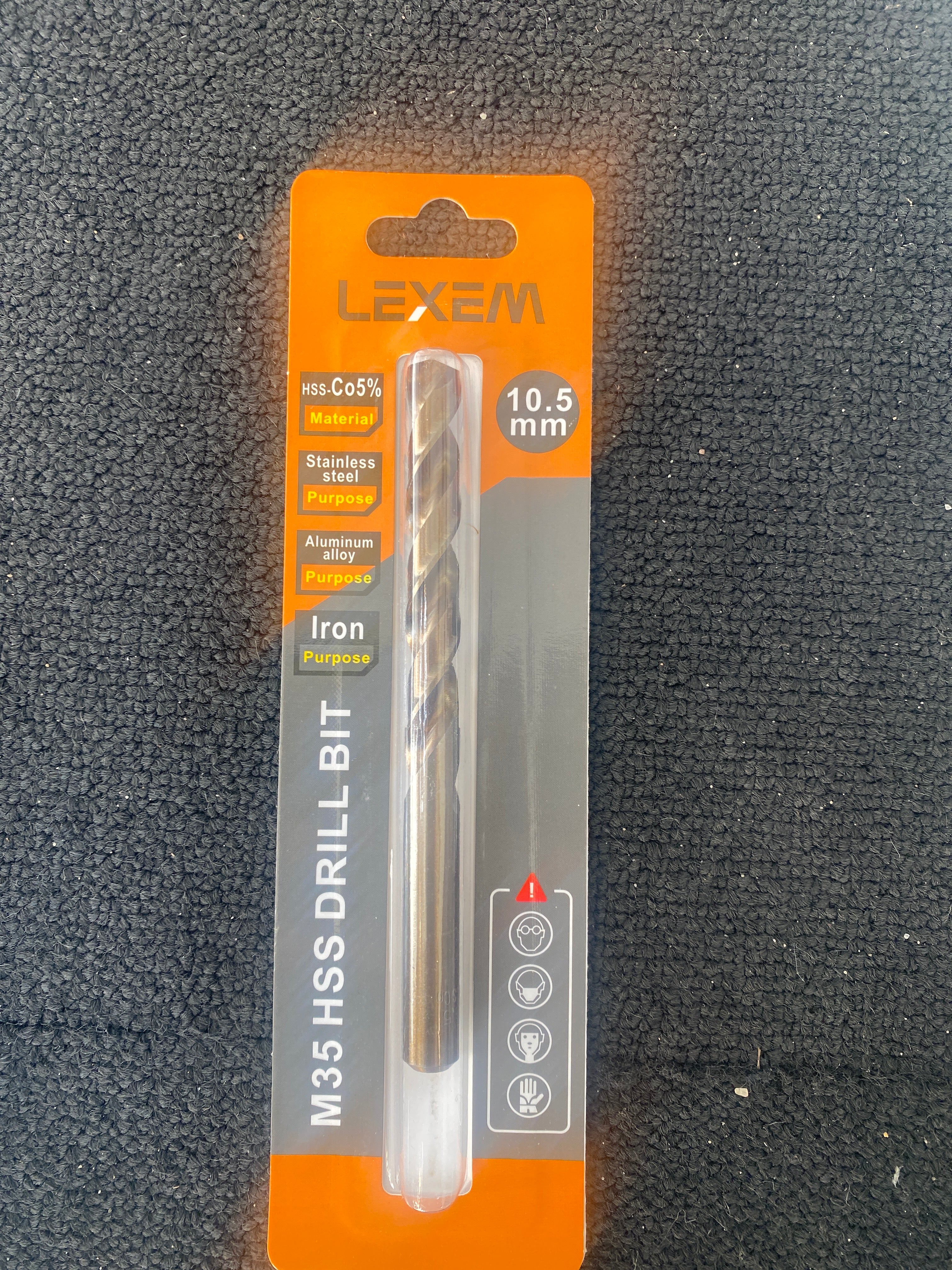 LEXEM M35 HSS COBALT Drill Bit Single Bit 10.5mm
