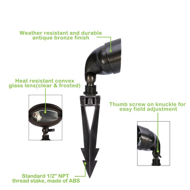 Pro Light Club Brass Area Floods PFL2900WB