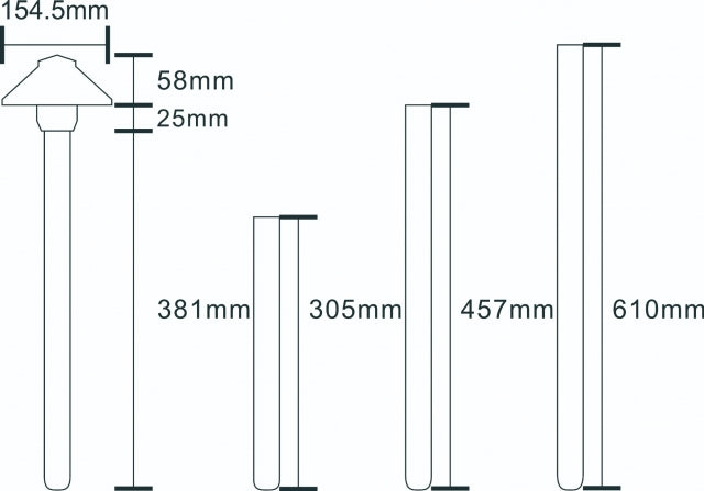 Pro Light Club Brass Path Light PPL2319