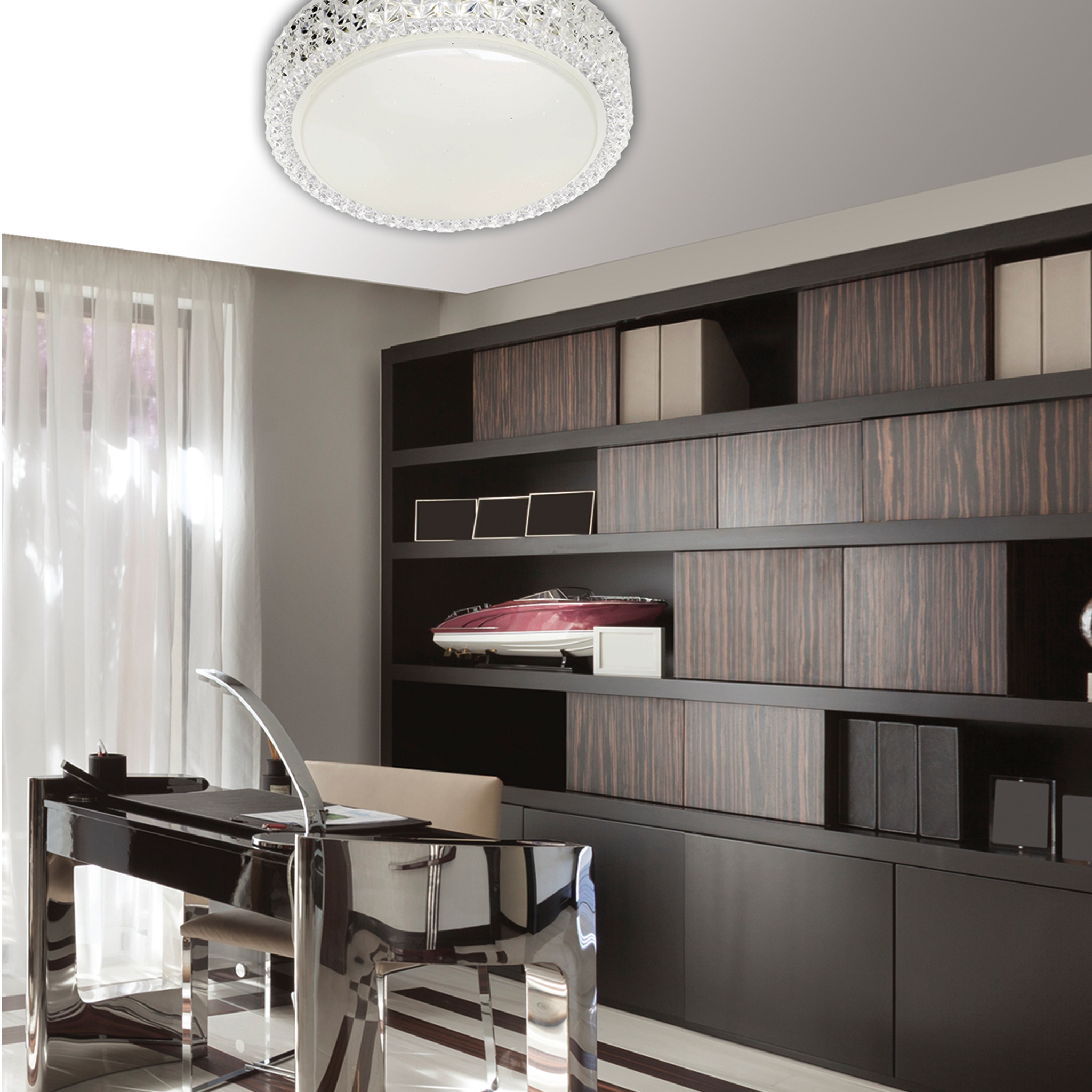 Telbix Lighting: AMELIA LED OYSTER 3CCT