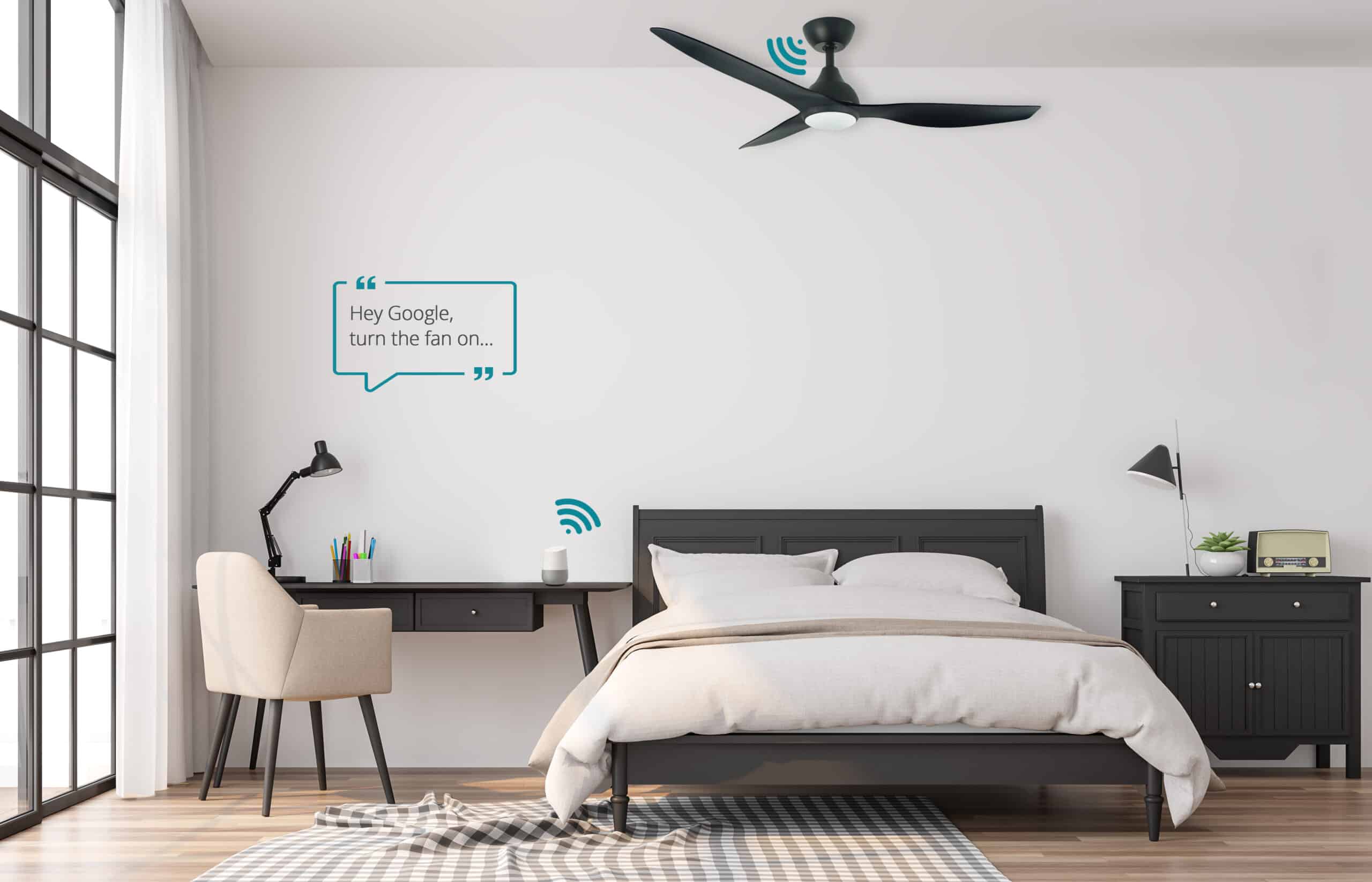 Martec Avoca DC 48inch and 52inch Smart Ceiling Fan With WIFI Remote Control with LED Light
