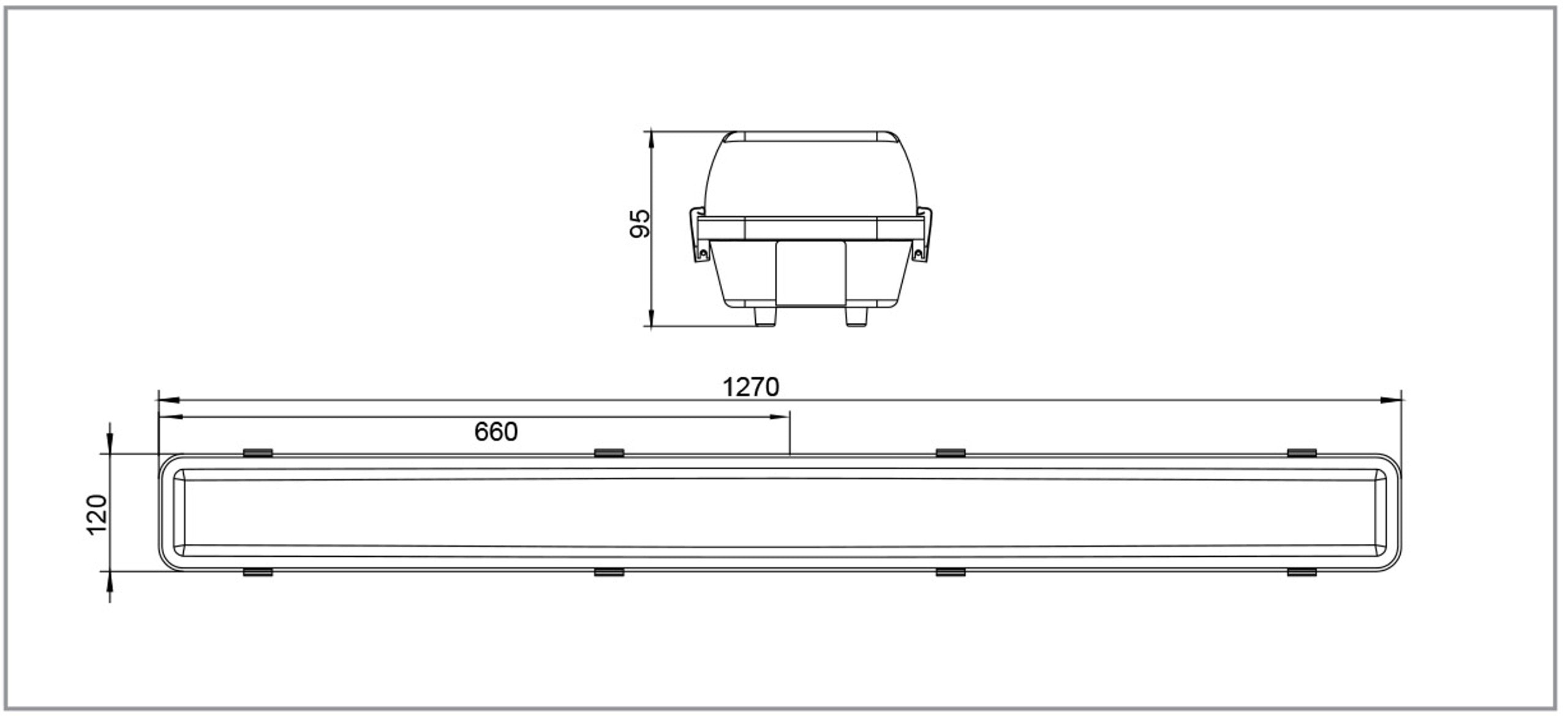 Lawell: BATTENS T8 LED Tube Weatherproof Emergency Batten