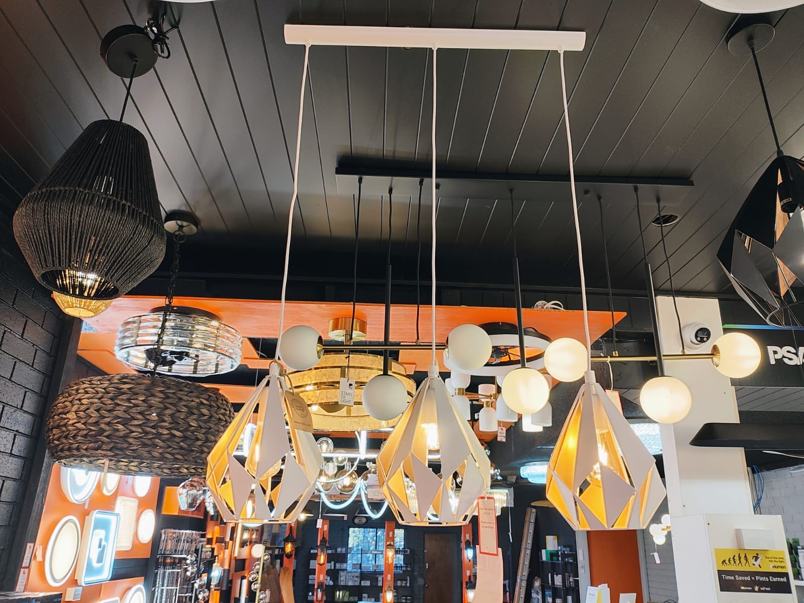 Eglo Carlton 3 Light Pendant White / Gold(Final Clearance)
