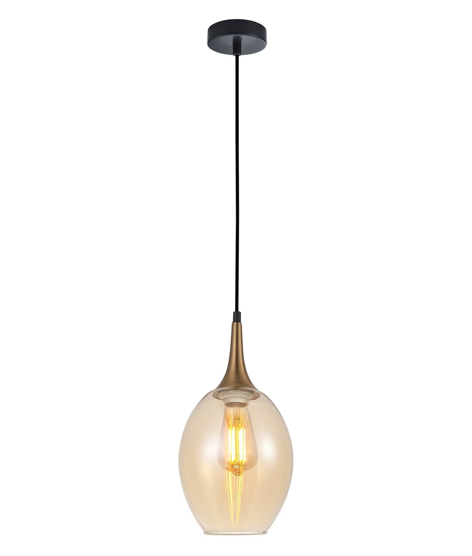 BROTE: Retro Interior Bronze Wine Glass Shape Pendant Lights-CLA LIGHTING