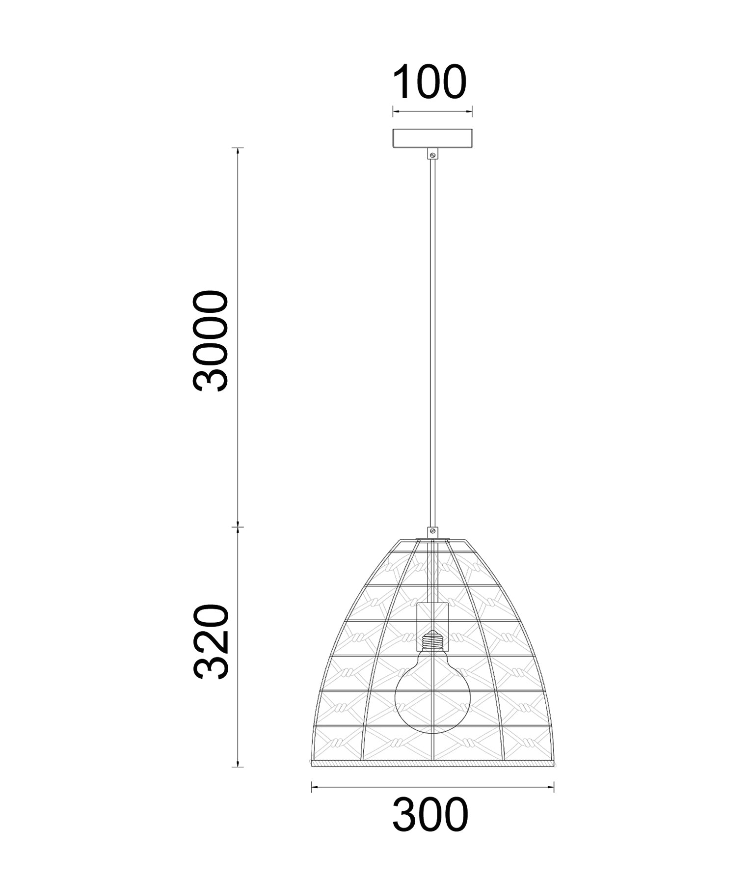 CLA Lighting: CANAMO: Bohemian Interior Natural Hemp Rope & Black Hardware Pendant Light
