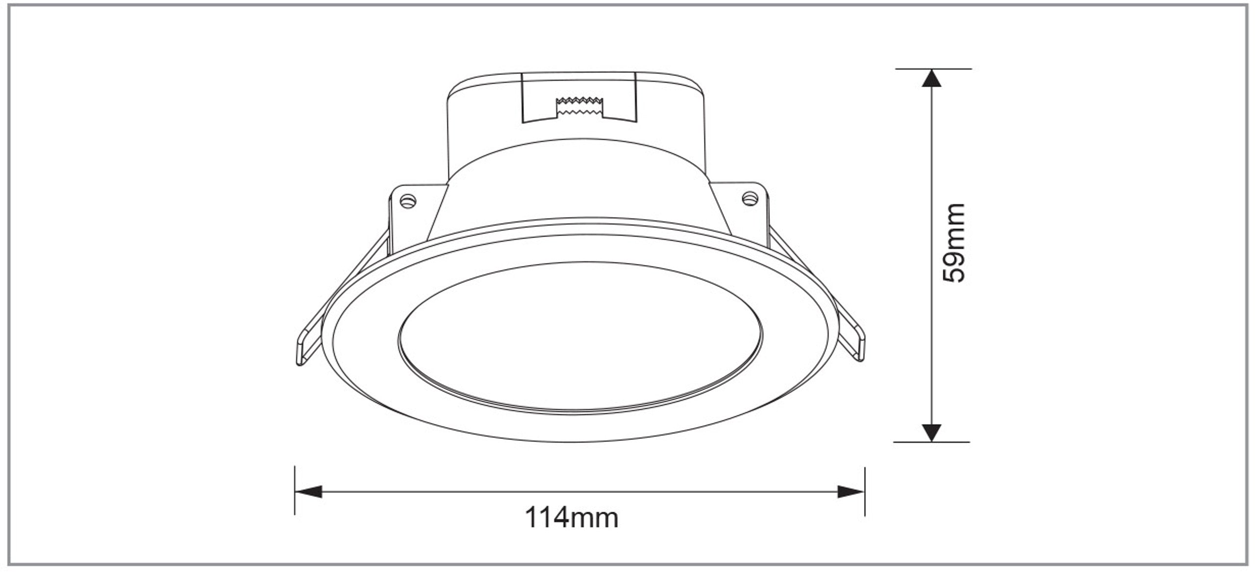 TINA 10W Switch Dimmable Tri-Colour Indoor Downlight