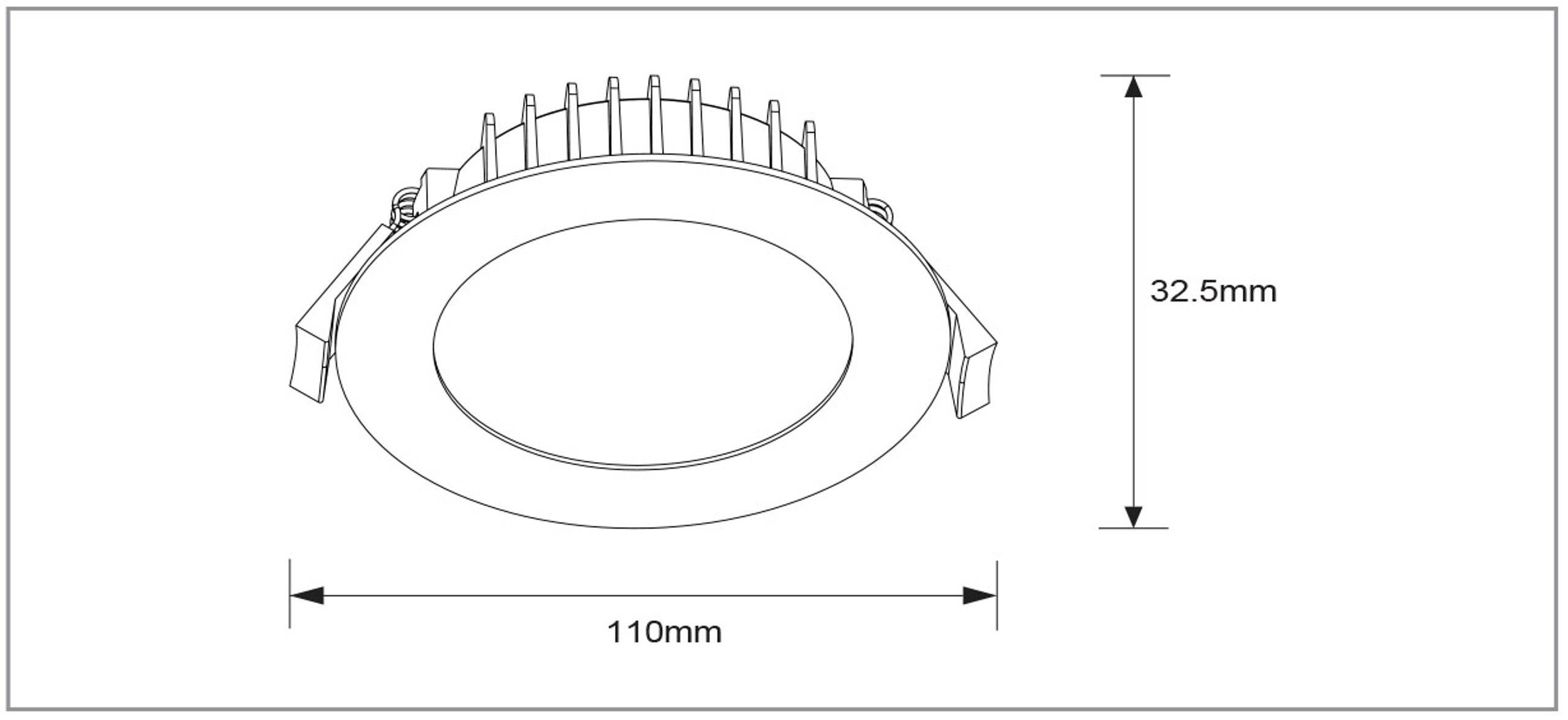 BLAZE 13W Tri-Colour Flush Indoor Downlight