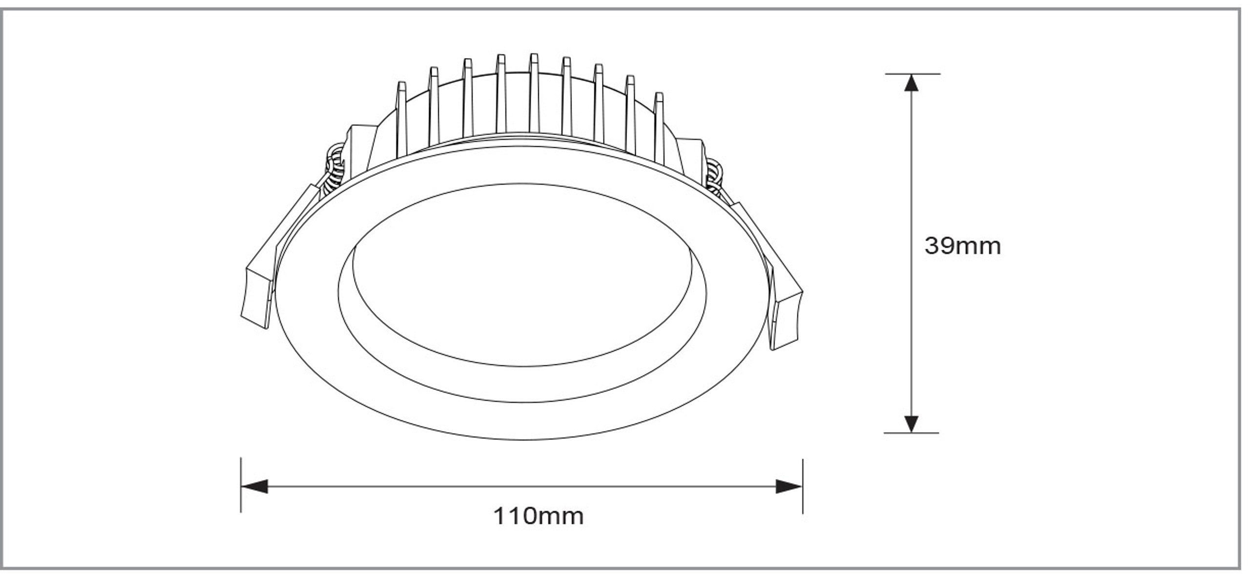 TAMI 13W Tri-Colour Recessed Indoor Downlight