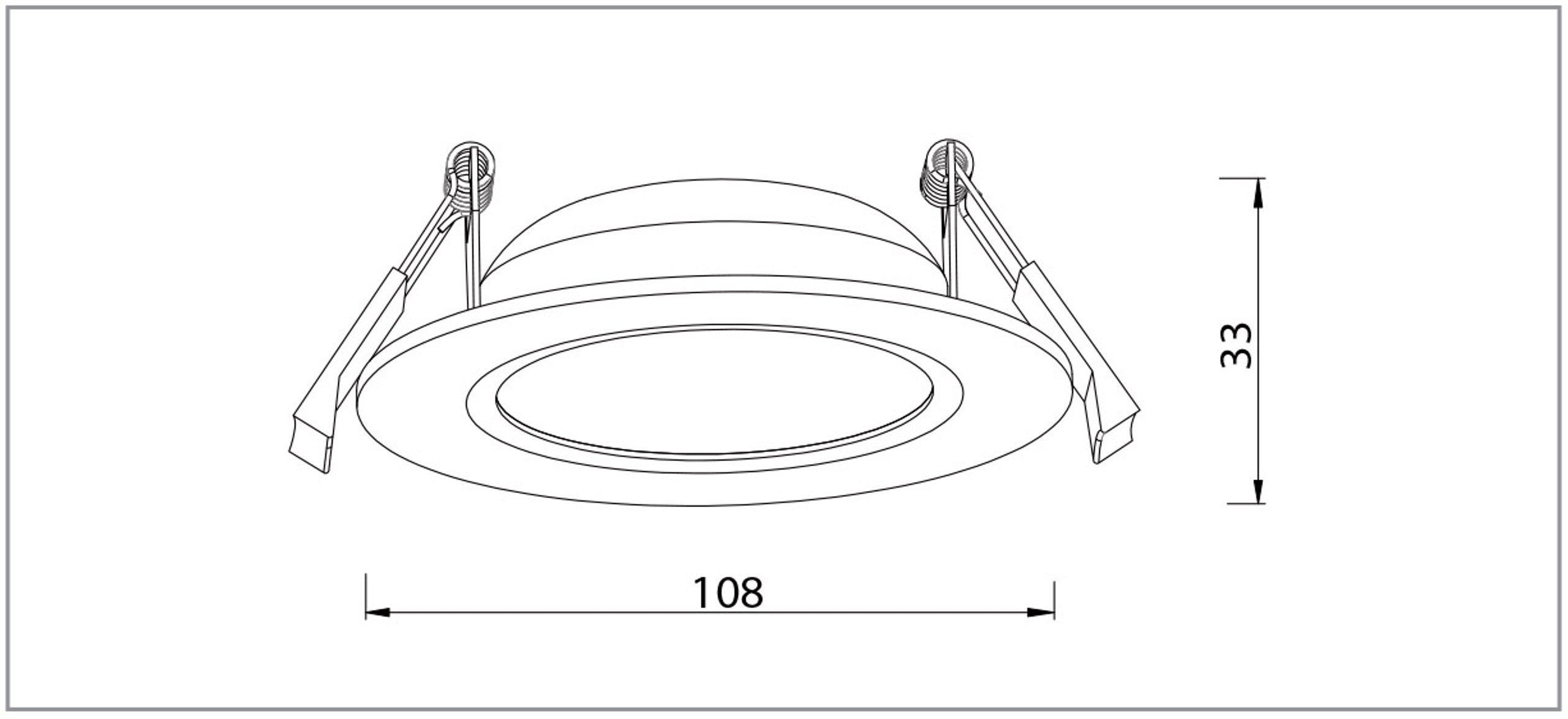 Lawell Lighting: DANNY 13W Tri-Colour Slimline LED Indoor Downlight