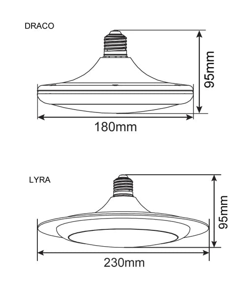 CLA Lighting LYRA Oyster LED Globes (15W)