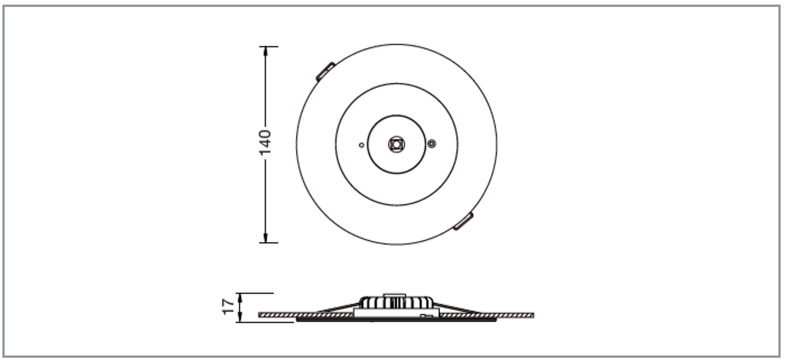 Lawell: UFOFIRE Recessed Emergency Downlight