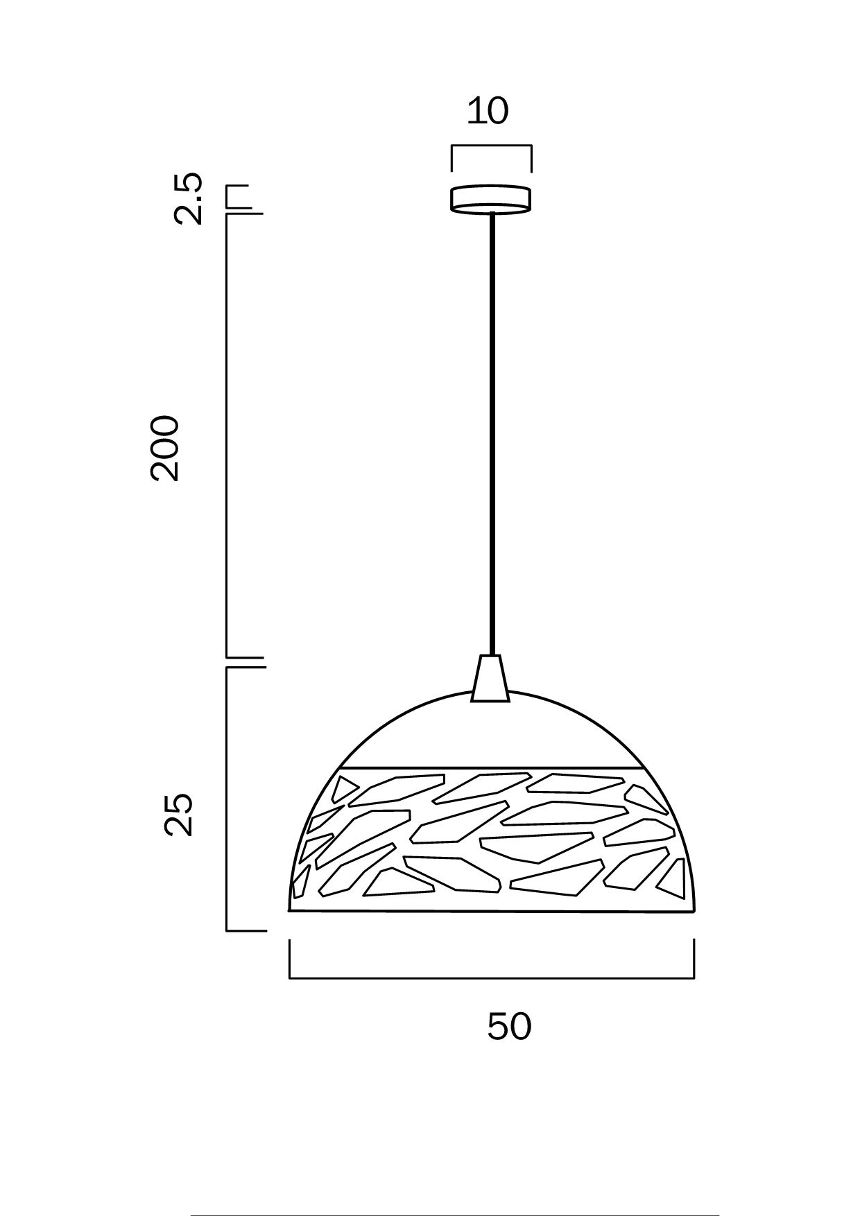 Telbix Lighting: FARINA 50 PENDANT