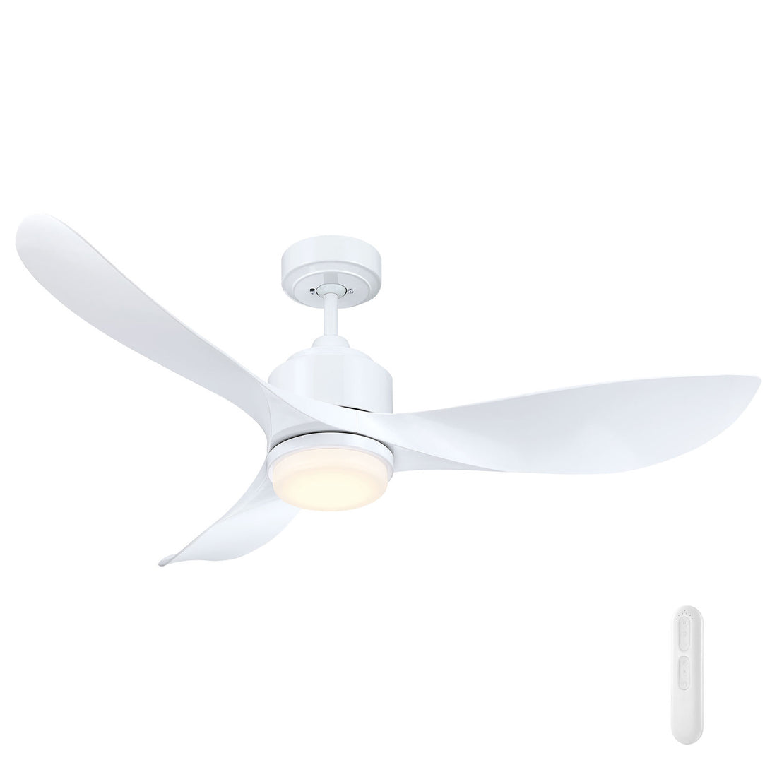 Mercator Lighting Eagle II Lite 122cm DC Ceiling Fan with Remote White