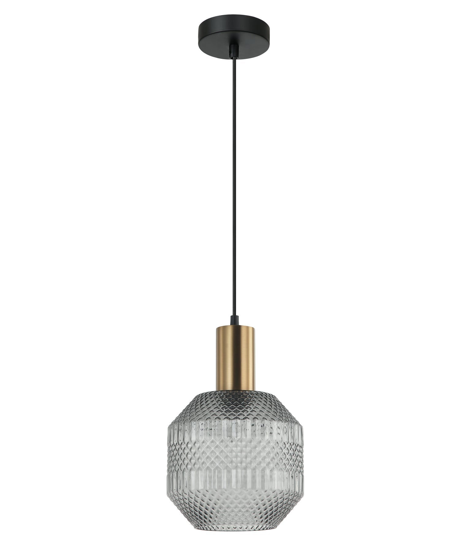 MARACA: Interior Glass Jar with Quadrilateral Segment Pendant Lights-CLA LIGHTING