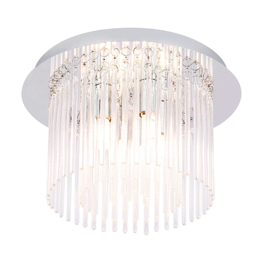 Mercator Clarence 4 Light Chrome Decorative Ceiling Light - MC1015