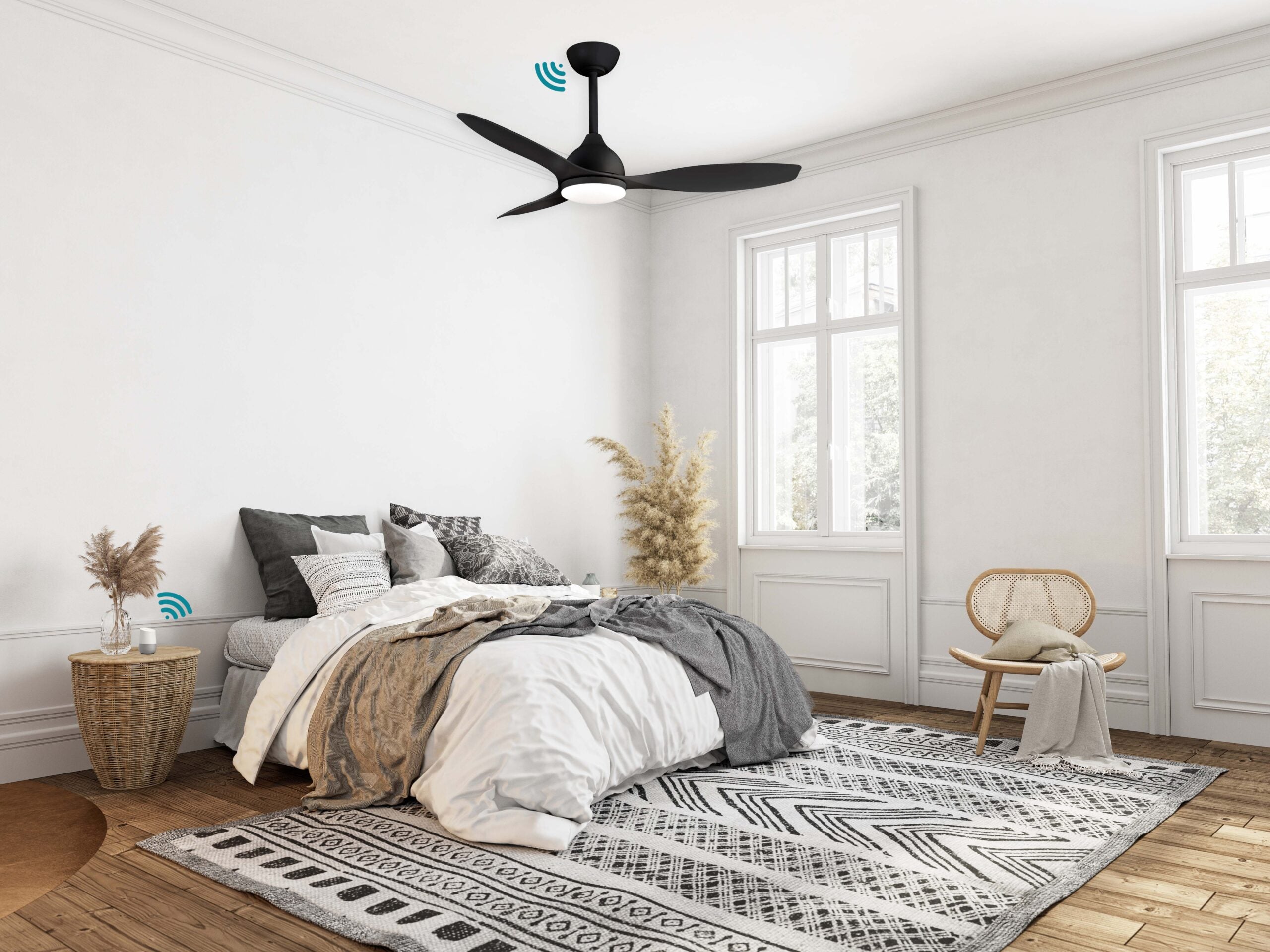 Martec Elite DC 48inch and 52inch Smart Ceiling Fan With WIFI Remote Control with LED light