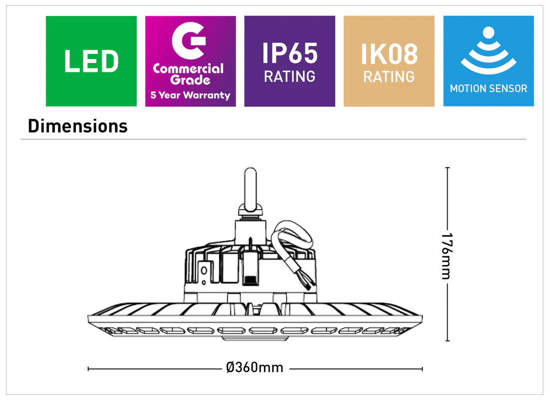 Mercator Lighting Titan III 150W LED Highbay Light