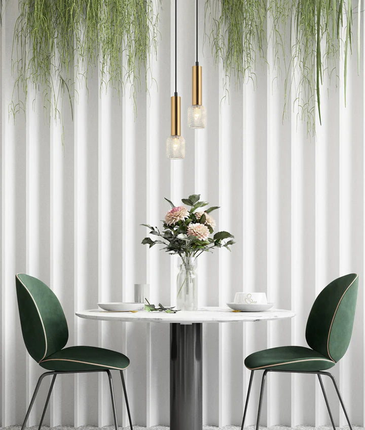 CLA LIGHTING-MIKRO: Interior Cylinder & Mesh Pendant Lights